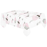 Poodle dog rose cake pattern Tablecloth