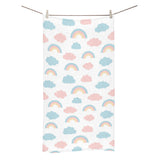 Cute rainbow clound pattern Bath Towel