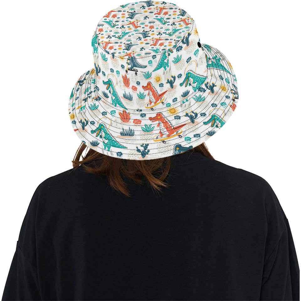 Cute Crocodile Pattern Unisex Bucket Hat