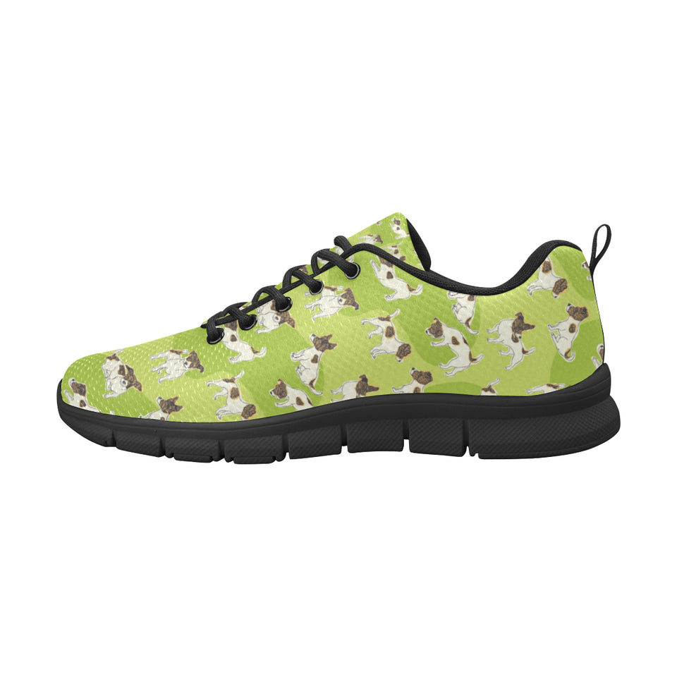 Jack Russel Pattern Print Design 01 Women's Sneaker Shoes