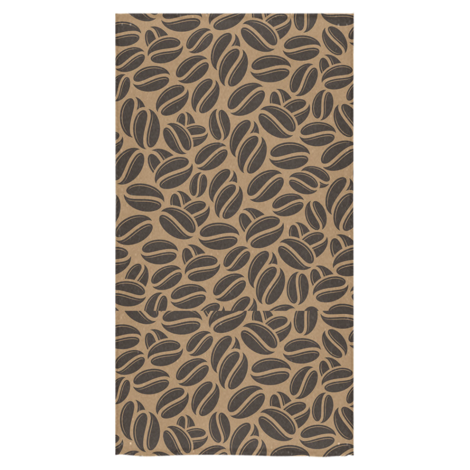 Coffee bean on brown background Bath Towel