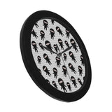 Ninja pattern plaid background Elegant Black Wall Clock