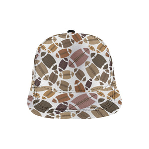 American football ball pattern All Over Print Snapback Cap