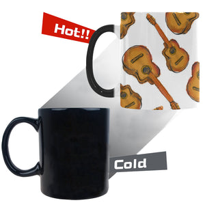 Paint Guitar Pattern Morphing Mug Heat Changing Mug