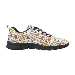 Giraffe Pattern Print Design 04 Men's Breathable Sneakers ( Model 055)