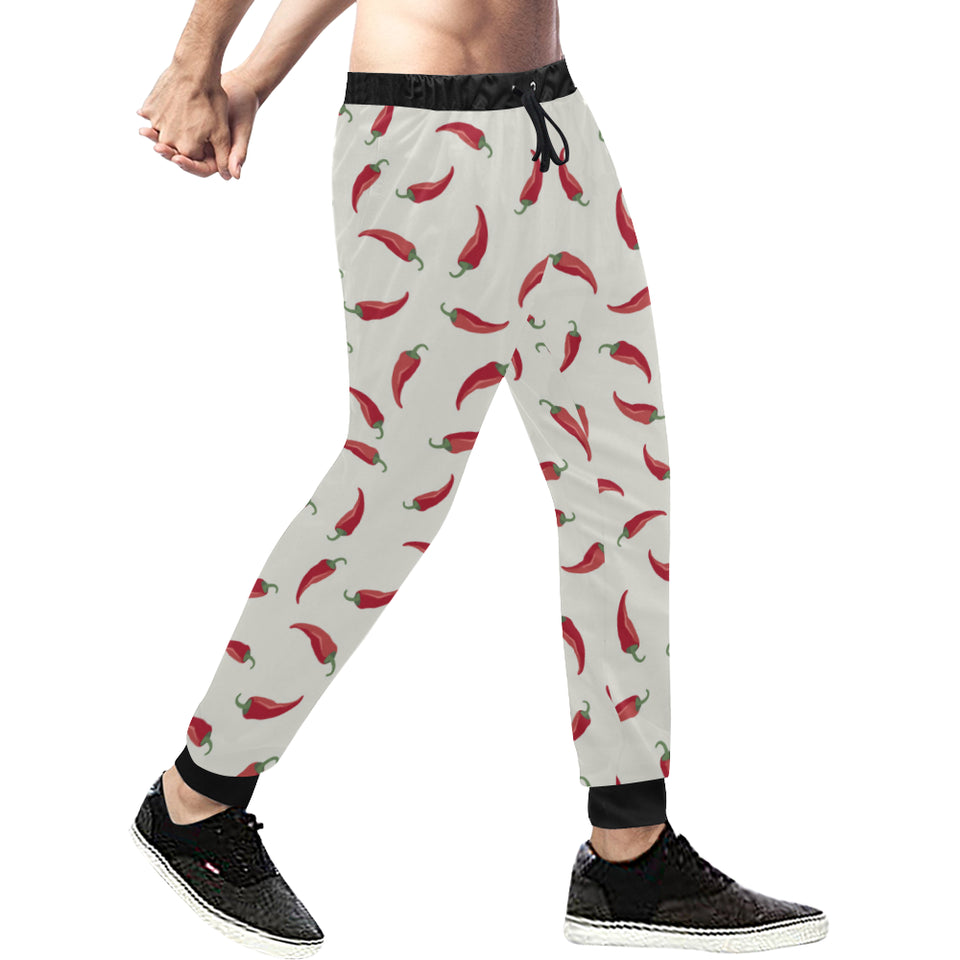 Chili peppers pattern Unisex Casual Sweatpants