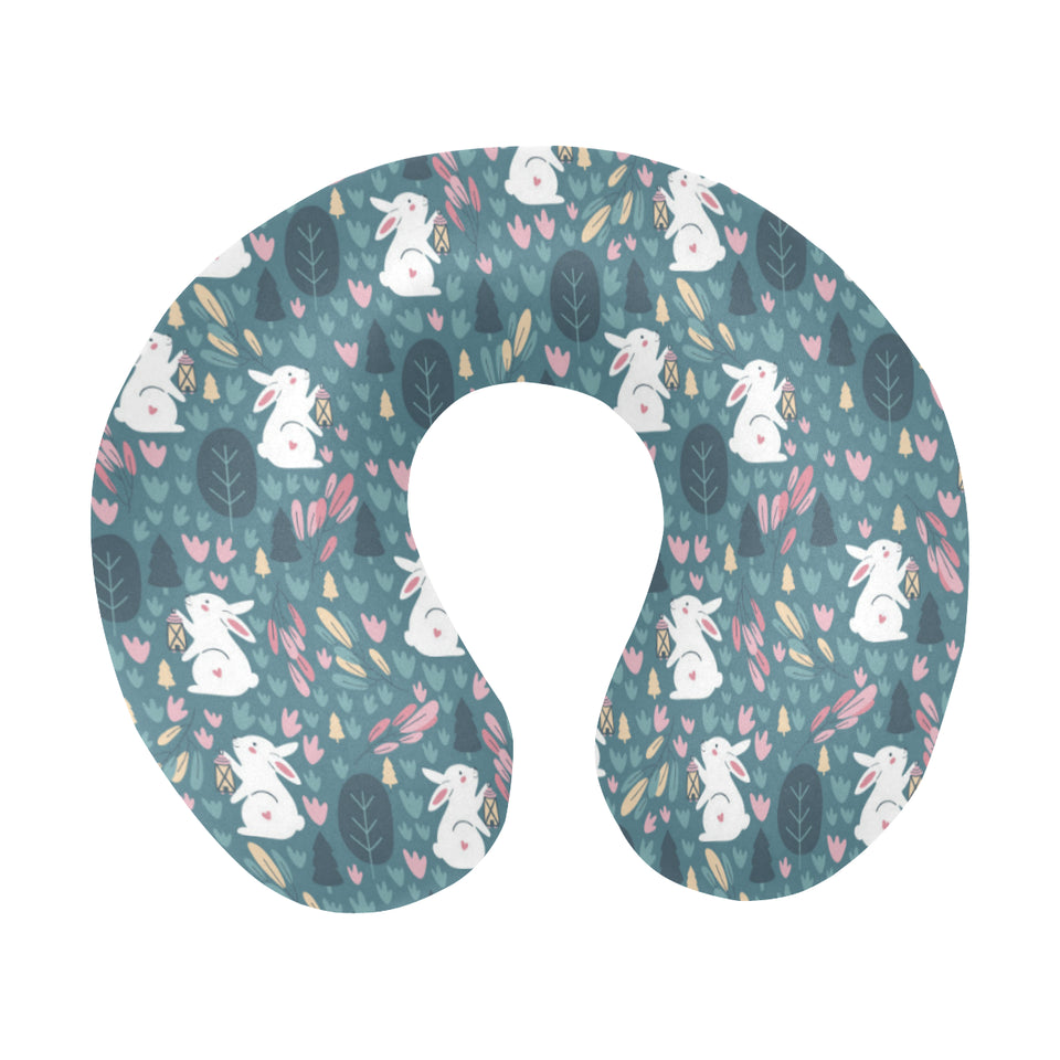 Cute rabbit pattern U-Shaped Travel Neck Pillow