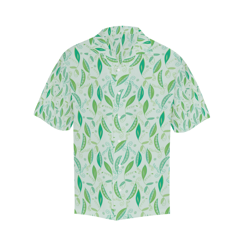 Green Peas Pattern Print Design 01 Men's All Over Print Hawaiian Shirt (Model T58)