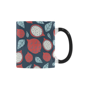 dragon fruits dark blue background Morphing Mug Heat Changing Mug