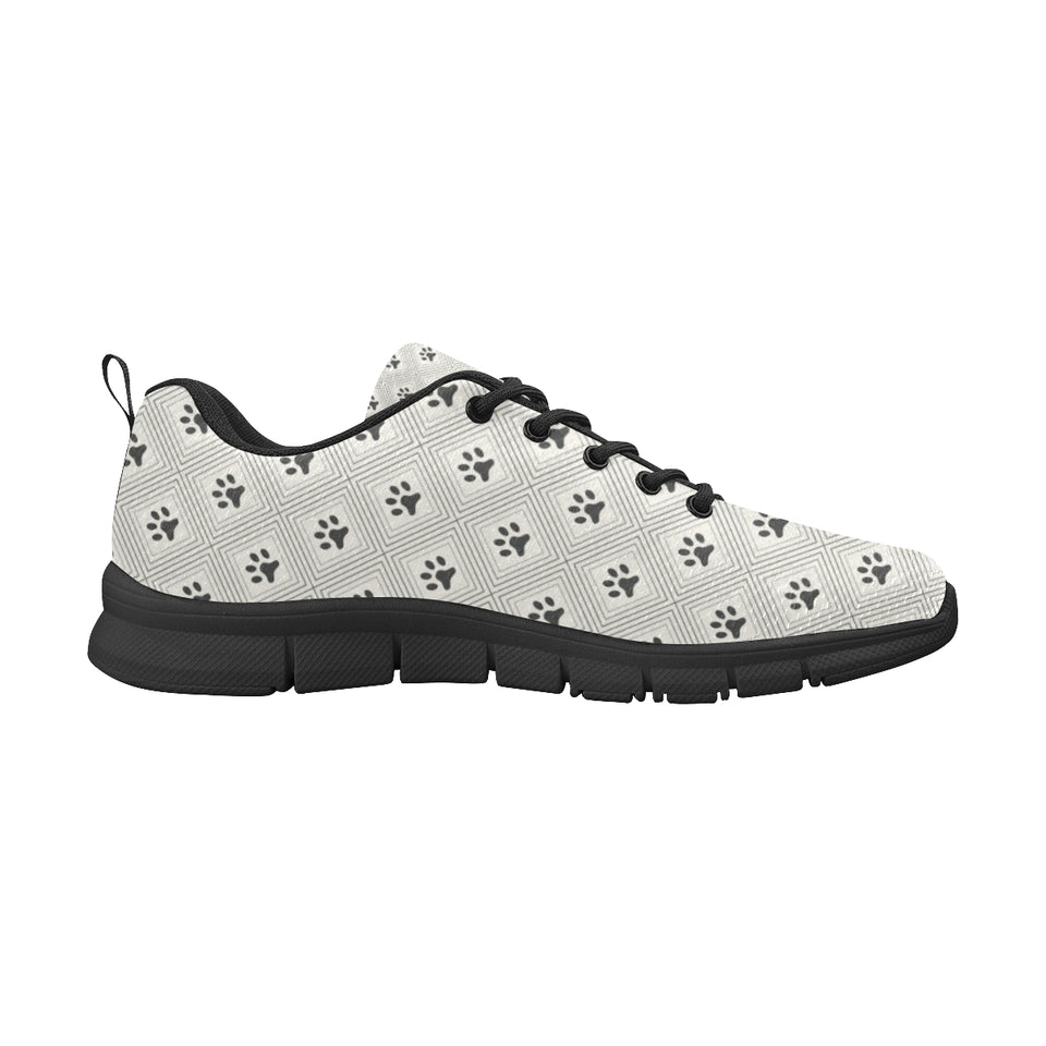 Dog Paws Pattern Print Design 03 Men's Breathable Sneakers ( Model 055)