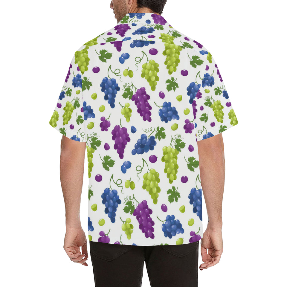 Grape pattern Men's All Over Print Hawaiian Shirt