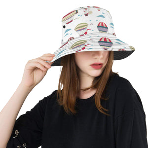 Hot air balloon pattern Unisex Bucket Hat