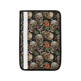 Skull rose humming bird flower pattern Car Seat Belt Cover