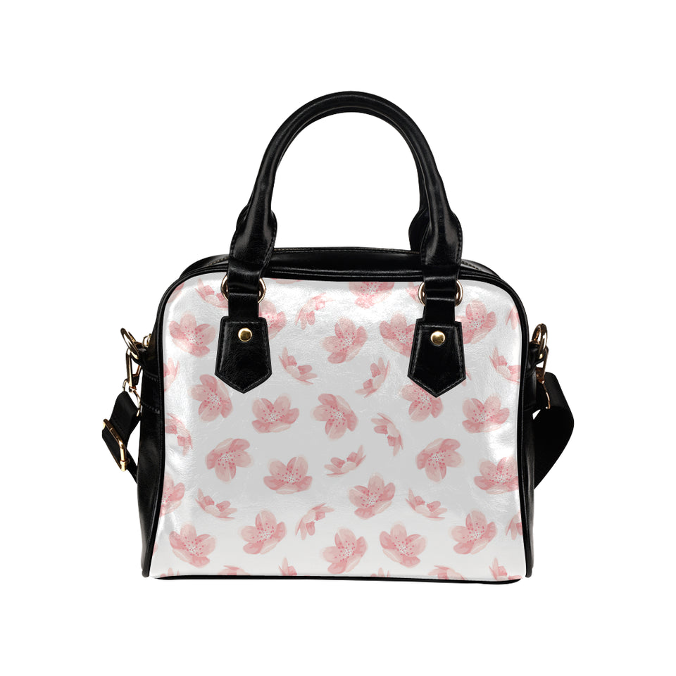 Pink sakura cherry blossom pattern Shoulder Handbag