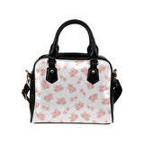 Pink sakura cherry blossom pattern Shoulder Handbag