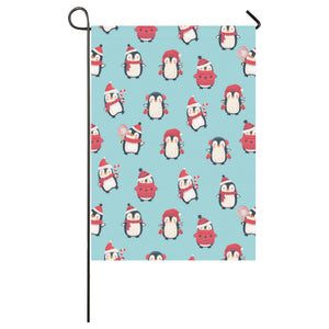 Cute penguin christmas design pattern House Flag Garden Flag