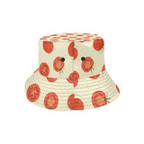 Tomato dot background Unisex Bucket Hat