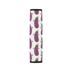 Eggplant Pattern Print Design 01 Car Seat Belt Cover