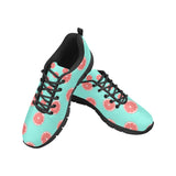 Grapefruit green background Women's Sneaker Shoes