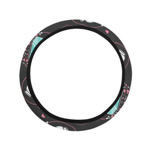 Camera Pattern Print Design 04 Car Steering Wheel Cover
