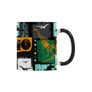 dinosaurs print pattern Morphing Mug Heat Changing Mug