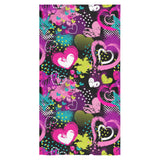 heart dot wave star creative design pattern Bath Towel