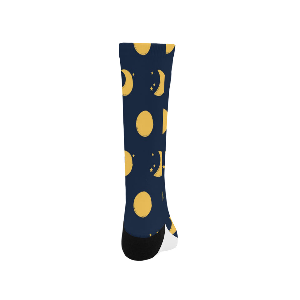 Moon star pattern Crew Socks