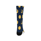 Moon star pattern Crew Socks