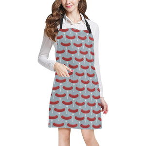 Sausage Pattern Print Design 02 All Over Print Adjustable Apron