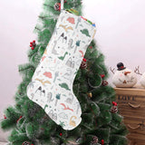 Cute cartoon dinosaurs tree pattern Christmas Stocking