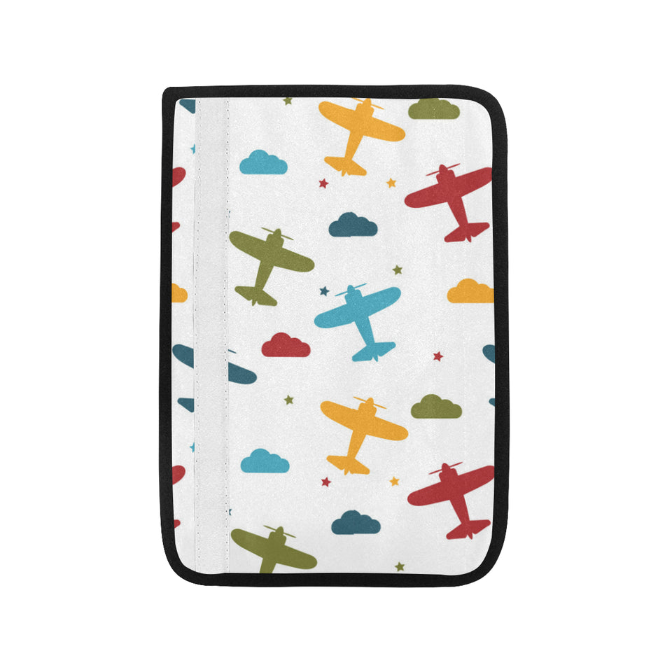 Airplane star cloud colorful Car Seat Belt Cover