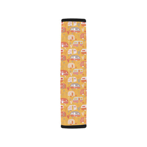 Camper Van Pattern Print Design 04 Car Seat Belt Cover