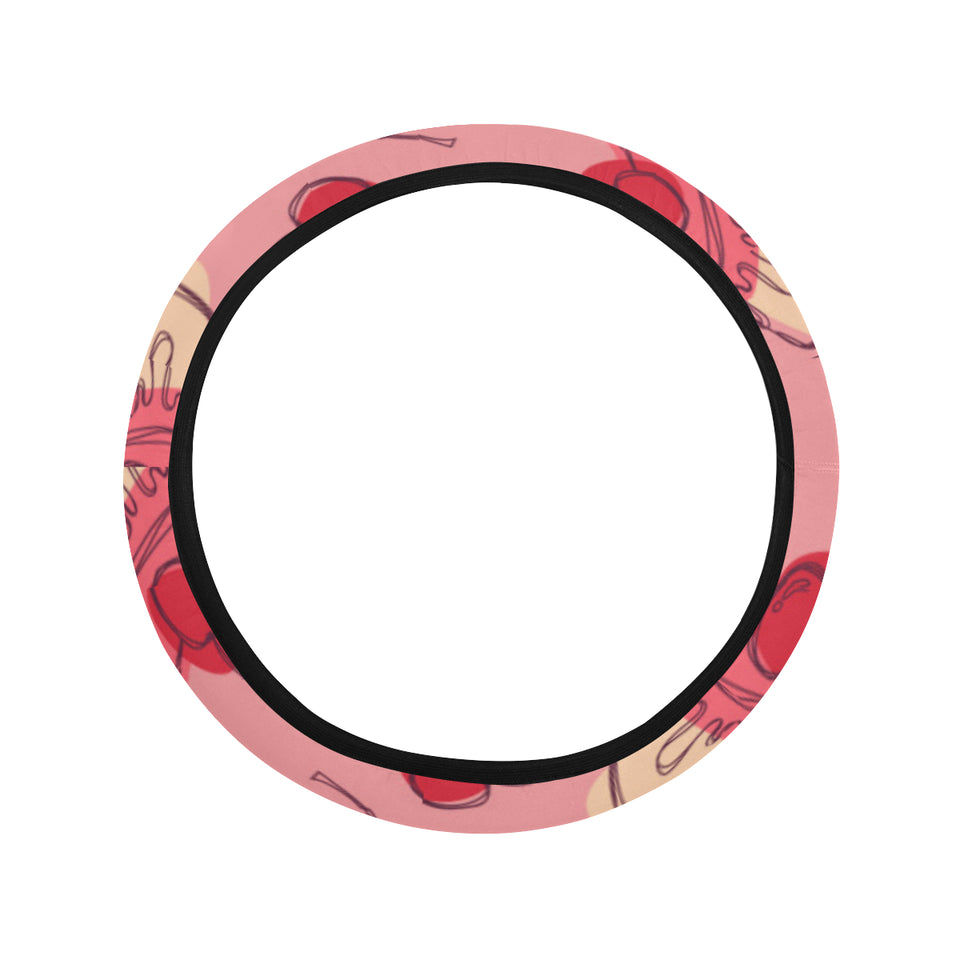 Cake cherry pattern Car Steering Wheel Cover