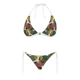 Japanese cranes flying forest dot pattern Sexy Bikinis Two-Piece Swimsuits