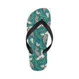Koi Fish Carp Fish lotus pattern Unisex Flip Flops