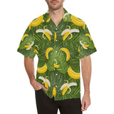 Banana Palm Leaves pattern Men's All Over Print Hawaiian Shirt