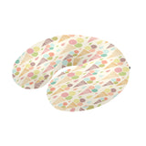 Ice cream cone pattern U-Shaped Travel Neck Pillow