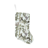 Monkey sloth lemur palm trees pattern Christmas Stocking