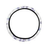Hand painting Watercolor Lavender Car Steering Wheel Cover
