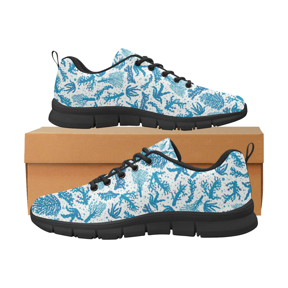 Coral Reef Pattern Print Design 01 Men's Breathable Sneakers ( Model 055)