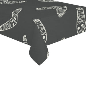 Hand drawn boomerang Australian aboriginal ornamen Tablecloth