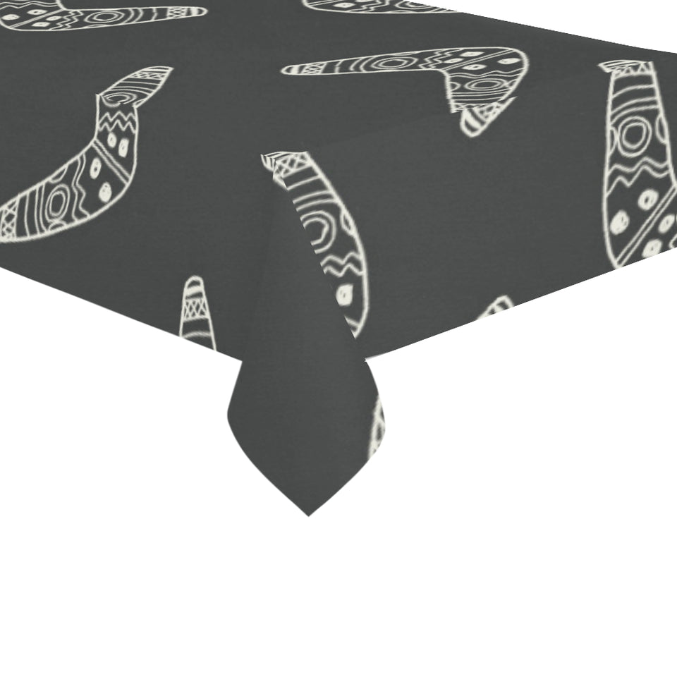 Hand drawn boomerang Australian aboriginal ornamen Tablecloth