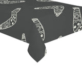Hand drawn boomerang Australian aboriginal ornamen Tablecloth