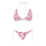 pink purple orchid pattern background Sexy Bikinis Two-Piece Swimsuits