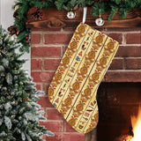 Egypt Hieroglyphics Pattern Print Design 04 Christmas Stocking