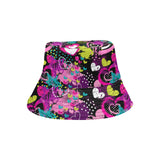 heart dot wave star creative design pattern Unisex Bucket Hat