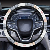 Hedgehog Pattern Print Design 04 Car Steering Wheel Cover