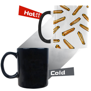 French fries potato pattern Morphing Mug Heat Changing Mug