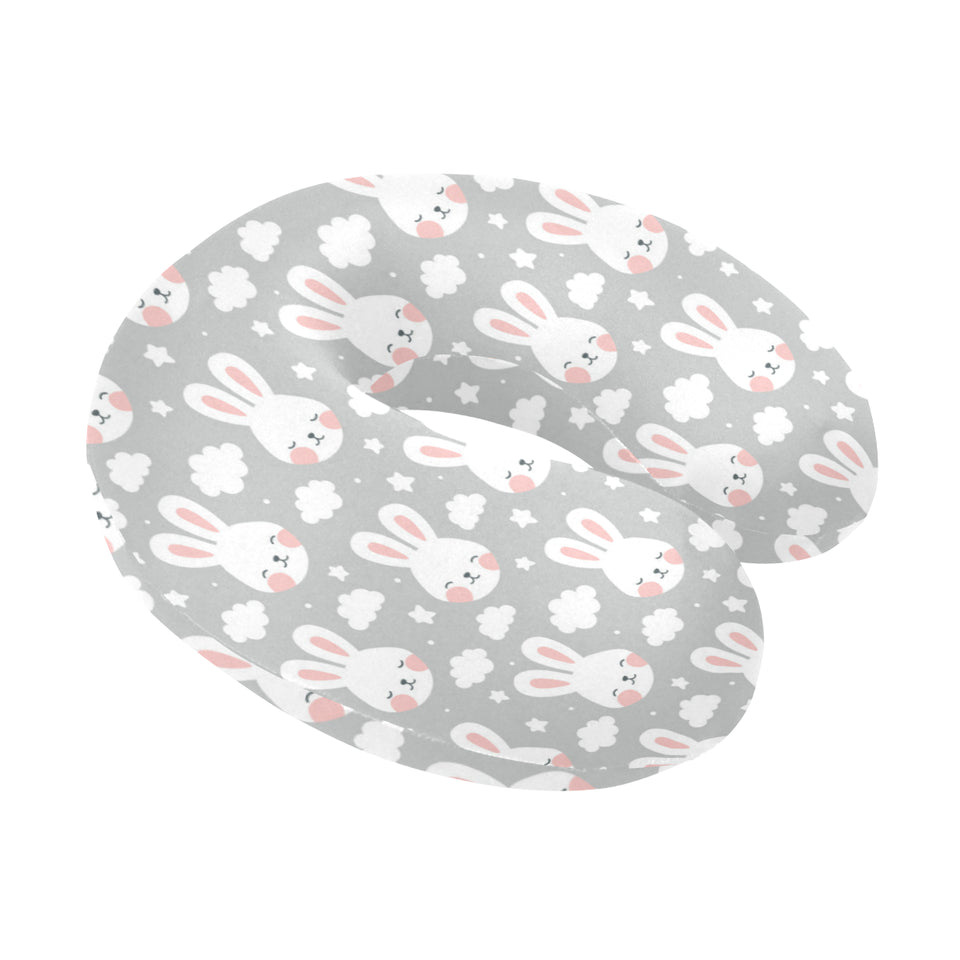 Rabbit cloud Pattern U-Shaped Travel Neck Pillow