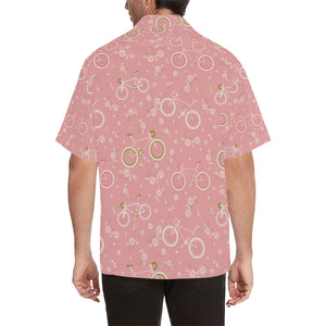 Bicycle Pattern Print Design 02 Men's All Over Print Hawaiian Shirt (Model T58)